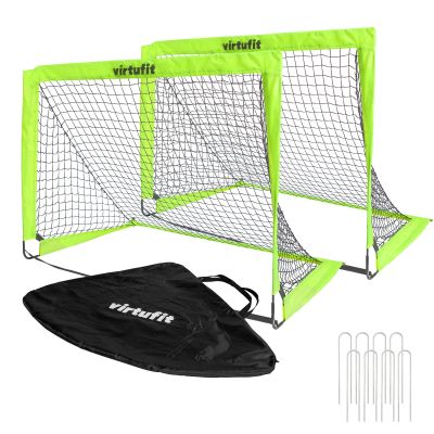 13. VIRTUFIT ZESTAW SKŁADANYCH BRAMEK DO PIŁKI NOŻNEJ - BRAMKI DO PIŁKI NOŻNEJ - 120 X 90 CM