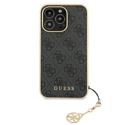 3. Etui Guess 4G Charms Collection na iPhone 13 Pro Max - szare