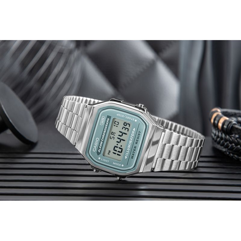 6. Zegarek Męski CASIO VINTAGE A168WA-3AYDF + BOX