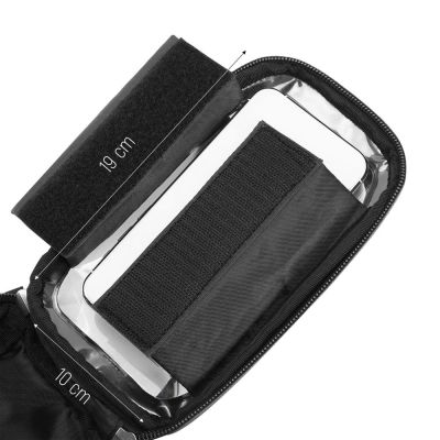 12. Wozinsky torba rowerowa na kierownicę z etui na telefon 1 l czarna (WBB16BK)