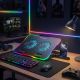 9. Podstawka Wozinsky WDCX-A26 NitroCool RGB chłodząca gamingowa pod laptop - czarna