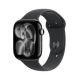 Apple Watch Series 11 GPS 46mm Jet Black Aluminium z czarnym paskiem Sport S/M
