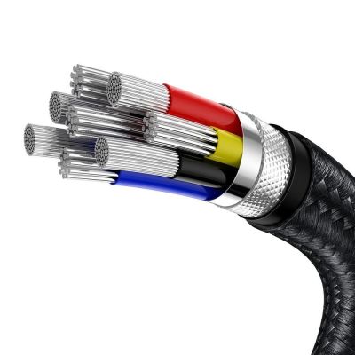 6. Kabel Baseus Cafule Series Metal Data USB-C / USB-C PD QC SCP 100W 5A 1 m - czarny