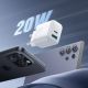9. Ładowarka Joyroom JR-TCF21 sieciowa USB-C / USB-A 20W PD / QC 3.0 - biała