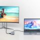 7. Hub USB-C 14 w 1 Wozinsky WDS03Y5S wielofunkcyjny, aluminiowy, do 3 monitorów, z kablem 15 cm  - szary