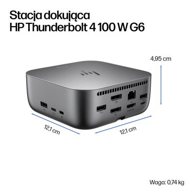 110. Stacja dokująca HP Thunderbolt 4 100W G6 Dock