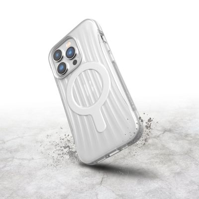 4. Raptic X-Doria Clutch Built Case etui iPhone 14 Pro z MagSafe pokrowiec plecki przezroczysty