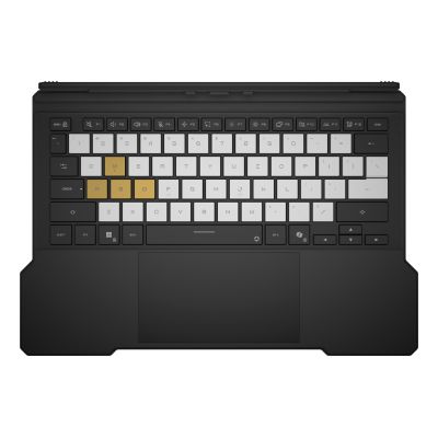 7. ASUS ROG Flow Z13-KJP GZ302EAC-RU178W AMD Ryzen AI Max+ 395 Hybryda (2w1) 34 cm (13.4") Ekran dotykowy WQXGA 128 GB LPDDR5x-SDRAM 1 TB SSD Wi-Fi 7 (802.11be) Windows 11 Home Niemiecki Czarny, Biały, Złoto