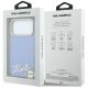 8. Etui Karl Lagerfeld Grained with Resin Signature Logo MagSafe na iPhone 18 Pro / 17 Pro - jasnoniebieskie