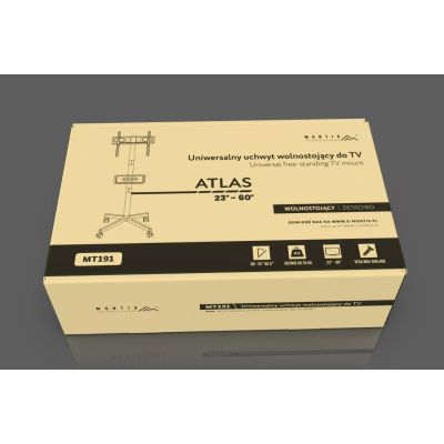 6. MONTIS MOBILNY UCHWYT DO TELEWIZORA 23"-60" MT191 ATLAS / CZARNY / VESA 400X400