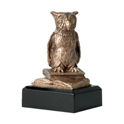 5. Figurka odlewana szkoła - sowa - nauka  RTY630/BR