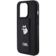7. Etui Karl Lagerfeld Gripstand Saffiano Choupette Pins na iPhone 15 Pro Max - czarne
