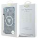 8. Etui Guess IML Metal Glitter 4G Circle Triangle MagSafe na iPhone 16e - niebieskie