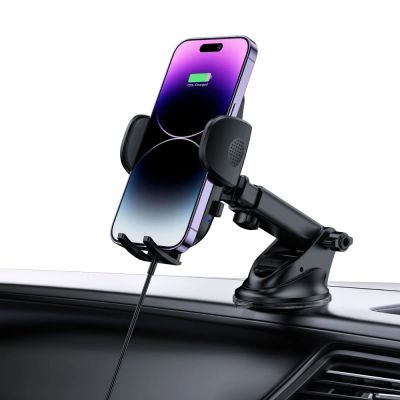 8. Uchwyt Tech-Protect CM15W-V1 samochodowy na telefon z ładowarką indukcyjną 15W na kokpit / kratkę nawiewu - czarny