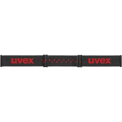 3. Gogle narciarskie dla dzieci Uvex pwdr FM - black/red/orange/clear