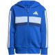 3. Dres dla dzieci adidas Seasonal Essentials Tiberio 3-Stripes Fleece niebieski JC7488