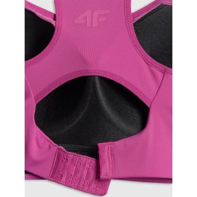 10. Biustonosz treningowy z wysokim wsparciem damski 4F 4FWSS26USBAF223-54S