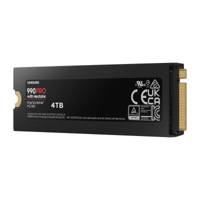 4. SSD PCIE G4 M.2 NVME 4TB W/HS/990 PRO MZ-V9P4T0CW SAMSUNG