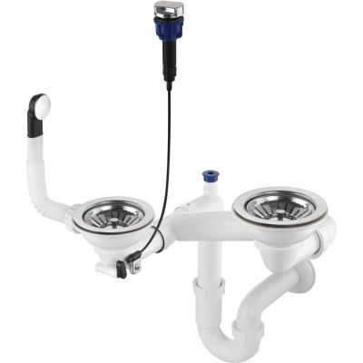 Syfon do zlewozmywaka granitowego 1.5- i 2-komorowego - Space-Saver ZXY 9973