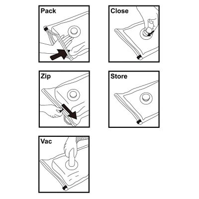 26. WOREK PRÓŻNIOWY DO PRZECHOWYWANIA UBRAŃ, POŚCIELI 45x60cm ALPINA