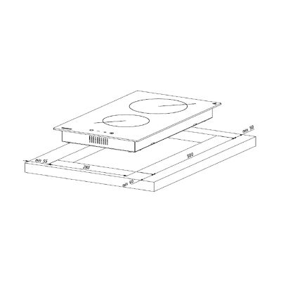 4. Płyta ceramiczna AKPO PKA 30830/2 czarna