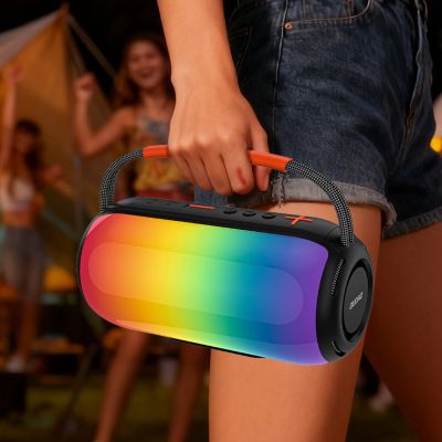 11. Głośnik bezprzewodowy Dudao Y21 podświetlany RGB Bluetooth 5.3 - czarny
