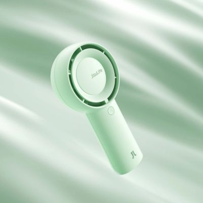 5. Wentylator ręczny Jisulife Handheld Fan 5 Plus 4000 mAh mini dmuchawa przenośny wiatraczek - zielony
