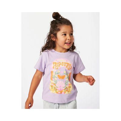 Koszulka RIP CURL Rainbow Tropics Art Tee-Girl fioletowy