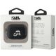 4. Etui Karl Lagerfeld Monogram Karl & Choupette Head na AirPods Pro 2 - czarne