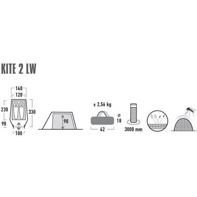 4. Namiot High Peak Kite 2 LW 10343