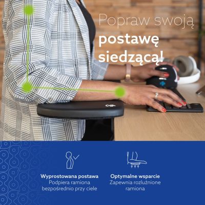 22. Podłokietnik ergonomiczny R-Go Armlehne juodas