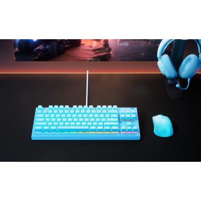 2. Klawiatura SteelSeries Apex 3 TKL US, aqua