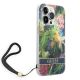 3. Etui Guess Flower Strap na iPhone 14 Pro - niebieskie