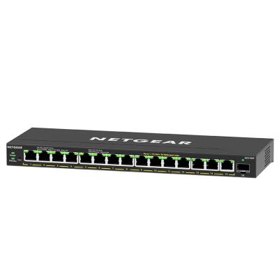 9. Switch Netgear GS316EP-100PES 16p PoE 180W* (PoE+: 15p) Unmanaged Gigabit