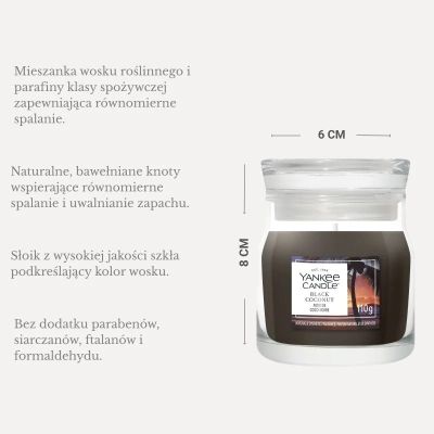 3. Świeca mała BLACK COCONUT YANKEE