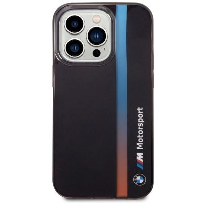 3. Etui BMW IML Tricolor Stripe na iPhone 14 Pro - czarne