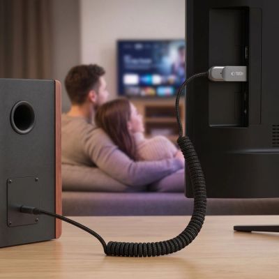 6. Adapter Bluetooth 6.0 Tech-Protect Ultraboost AU04 AUX - szary