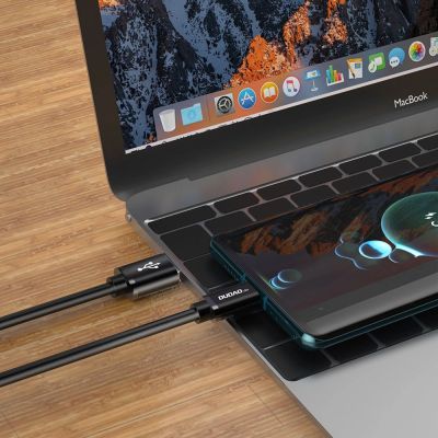 6. Dudao kabel przewód USB - USB Typ C Super Fast Charge 1 m czarny (L5G-Black)