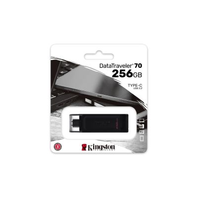 4. KINGSTON FLASH 256GB DataTraveler 70 USB-C