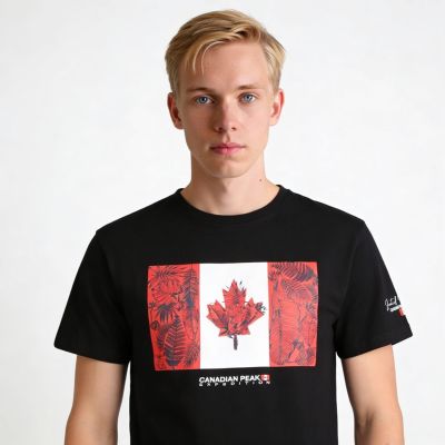 7. Koszulka Canadian Peak JPALMEAK BLACK RM MEN 233 (RBMSZ2052H/CP-NOIR)