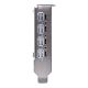 4. PNY NVIDIA A400 4GB GDDR6 64-bit, Low Profile, PCIe 4.0 x8, Single slot, 4 x Mini DisplayPort 1.4a, 50W, LP bracket, small box