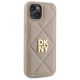 4. Etui DKNY Quilted Stack Logo na iPhone 14 - beżowe