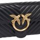 3. Portfel damski torebka Pinko Love Bag One Wallet Chevron Czarny - 100062A0GK-Z99Q