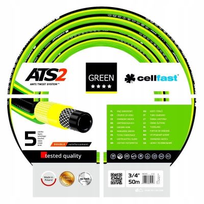 5. Wąż ogrodowy Cellfast 15-121 GREEN ATS2™ 3/4" 50m