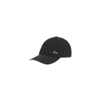 4. Paul&Shark męska czapka z daszkiem czarna 99317100-11, logo front