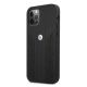 2. Etui BMW Leather Curve Perforate na iPhone 12 / iPhone 12 Pro - czarne