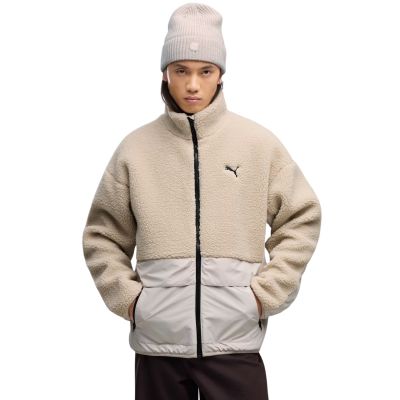 Kurtka męska Puma Hybrid Re: Fibre Sherpa beżowa 694562 82