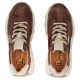 6. Skórzane półbuty sneakersy na platformie brązowe Filippo DP7498