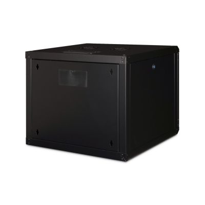 27. Digitus Szafa sieciowa wisząca Unique 19" 9U rack 600x600, drzwi szyba, czarny, niedzielona, złożona, 100kg