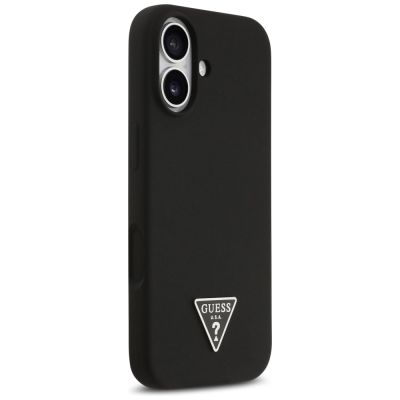 4. Etui Guess Silicone Triangle Logo MagSafe do iPhone 17 - czarne